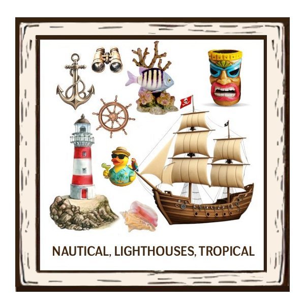 Nautical, Boats, Lighthouses, Tropical collectibles and memorabilia