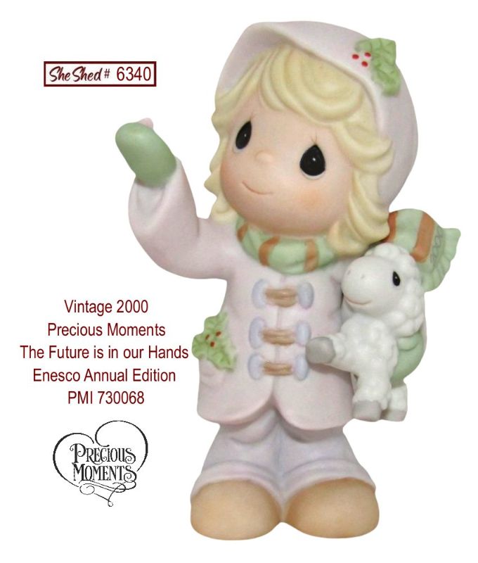 Precious Moments 2000 The Future Is In Our Hands Annual Figurine 730068